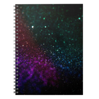 Färgadens abstrakt oskarp bakgrund anteckningsbok