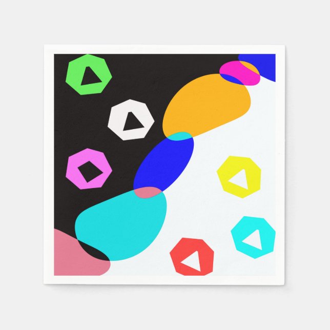 Färgadens former pappersservett (Framsidan)