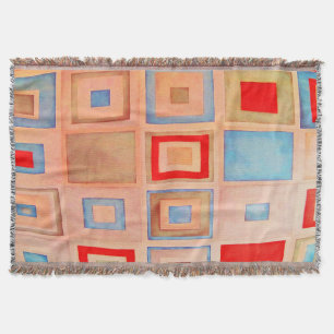 Färgadens fyrkanter filt