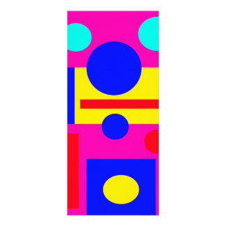 Färgadens geometriska former reklamkort