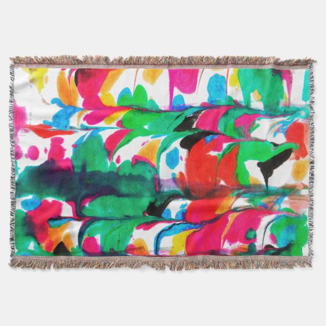 Färgadens hjärtan filt (Framsidan)