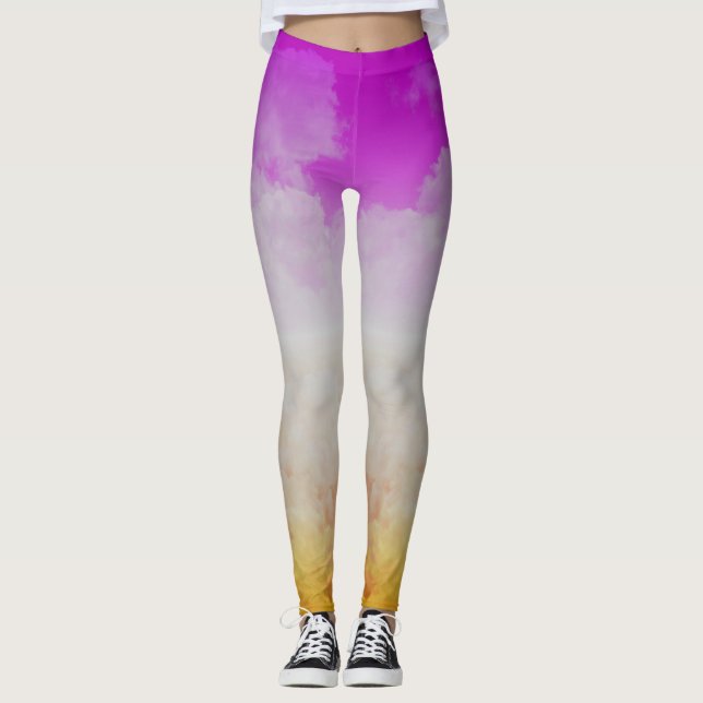 Färgadens moln fyra leggings (Framsida)