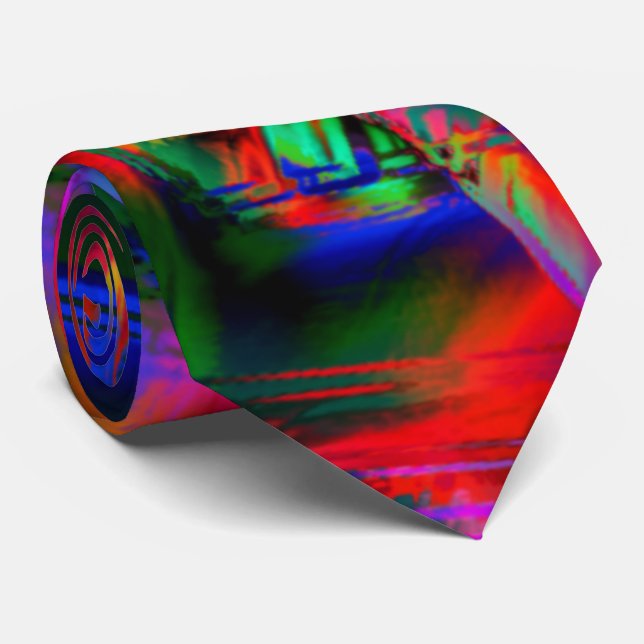 Färgadens nedfläckad fyrkanter med "felaktiga pens slips (Rullad)