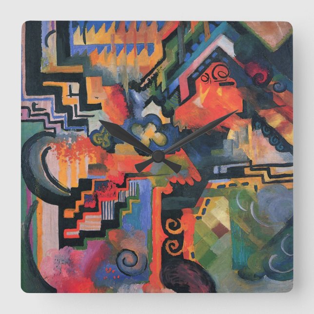 färgadens sammansättning Art väggklocka (Framsida)