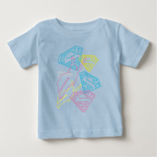 Färgader för supertjej och Logotyp T Shirt
