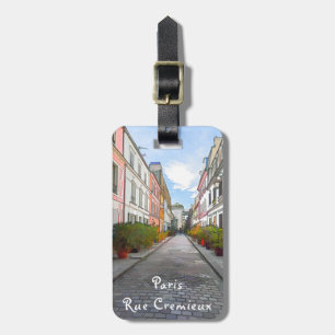Färgader i Rue Cremieux - Paris Bagagebricka