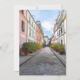 Färgader i Rue Cremieux - Paris Inbjudningar