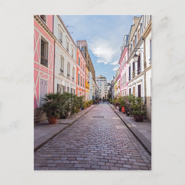 Färgader i Rue Cremieux - Paris Vykort (Framsida)