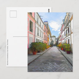 Färgader i Rue Cremieux - Paris Vykort