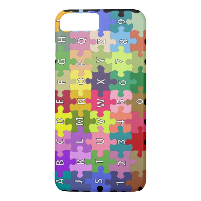 Färgadpussel Case-Mate iPhone Skal (Baksida)