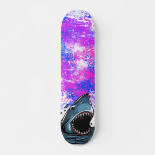 Färgaktig haj mini skateboard bräda 18,5 cm