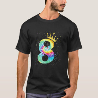 Färgämne, 8 år gamla flickor, 8: e födelsedagskalk t shirt