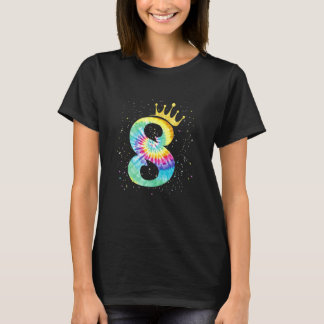 Färgämne, 8 år gamla flickor, 8: e födelsedagskalk t shirt