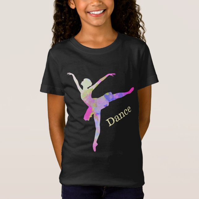 Färgämne Ballerina Dance Tee Shirt (Framsida)