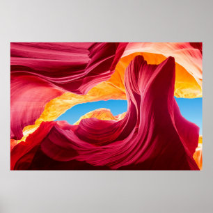 Färgämne Canyonabstrakt,natur,bakgrund Poster