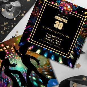 Färgämne Dance Birthday Inbjudningar