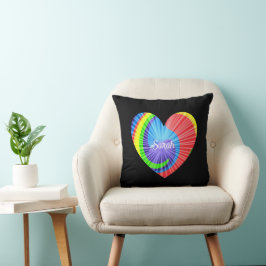 Färgämne Dye Heart Dekorativ kudde