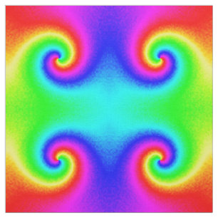 Färgämne Dye Rainbow Swirl Hippie Boho Chic Tyg