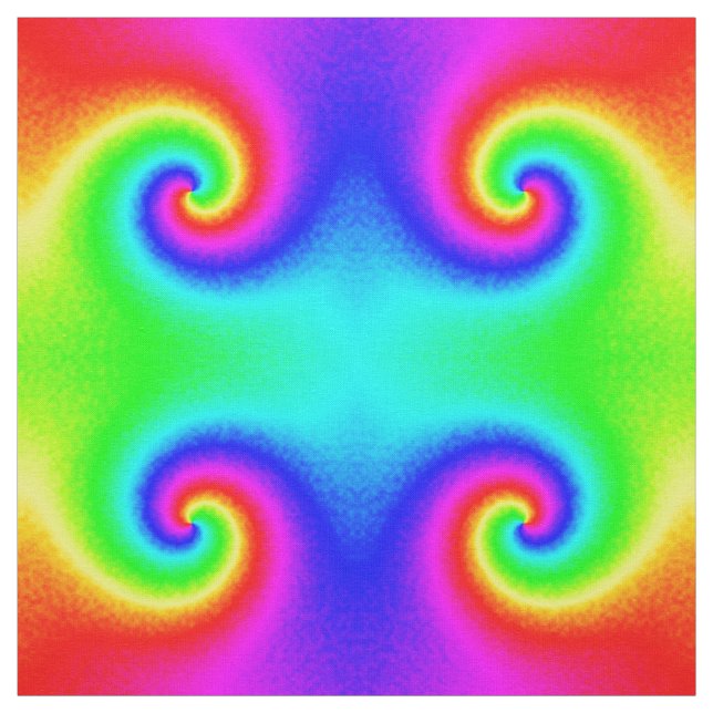 Färgämne Dye Rainbow Swirl Hippie Boho Chic Tyg (Provkarta)