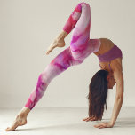 Färgämne, magenta, vattenfärg leggings<br><div class="desc">Den unika färgdesignen gör att du får en trendig att röra vid i garderoben,  så att du kan se ut med varje strid. Bär bekvämlighet och stil utan problem med Magentan Watercolor Tie Dye Leggings!</div>