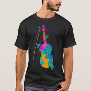 Färgämne Violin T Shirt