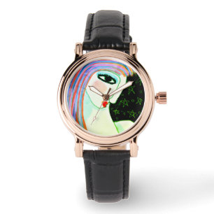 Färgämnen Abstrakt Artwear Armbandsur
