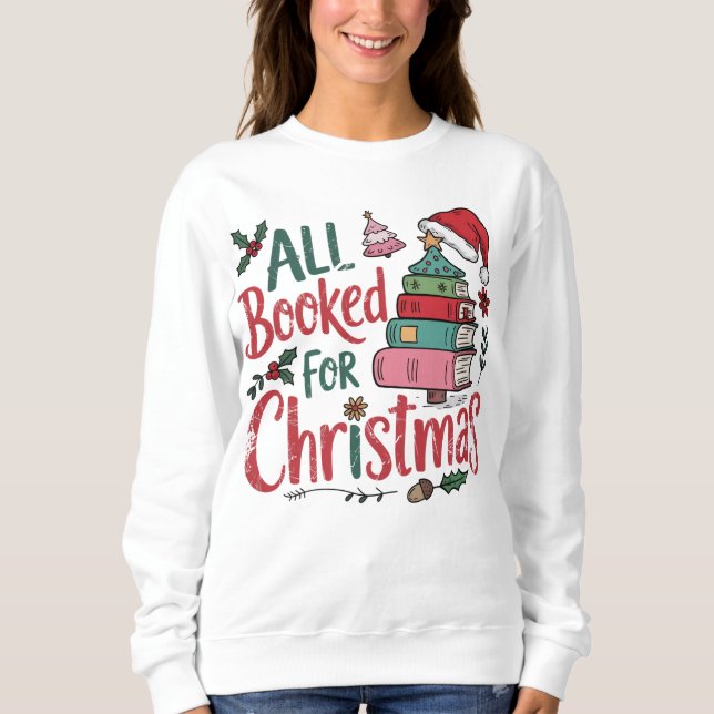 Färgämnen alla bokade till jul t shirt (Framsida)
