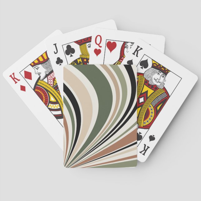 Färgämnen av färg-retro casinokort (Baksidan)