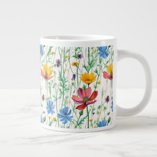 Färgämnen av jaktblommor och Grönt Jumbo Mugg
