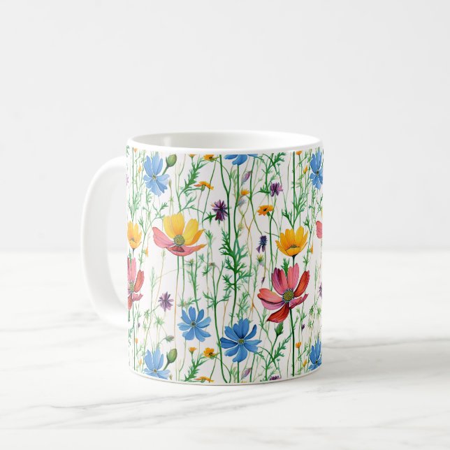 Färgämnen av jaktblommor och Grönt Kaffemugg (Framsida vänster)