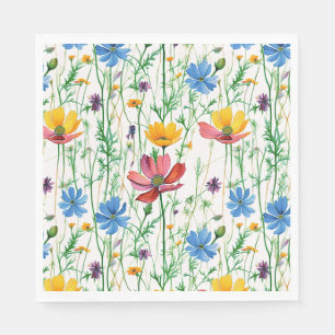Färgämnen av jaktblommor och Grönt Pappersservett