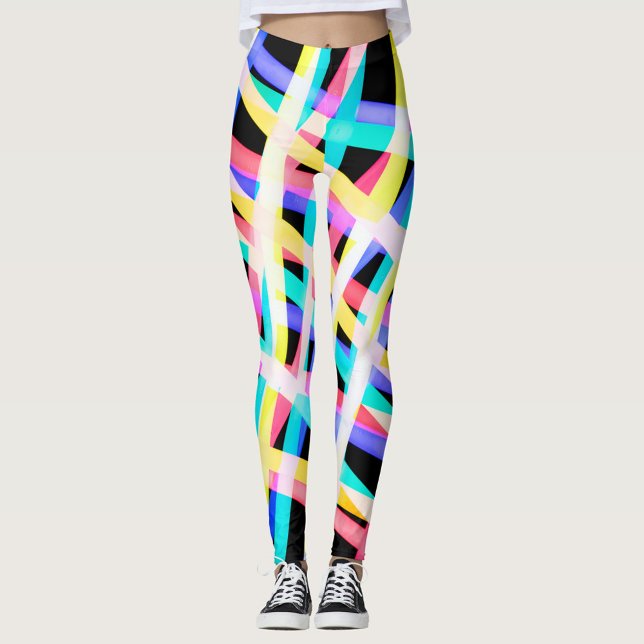 Färgämnen av Ljus Leggings ( Vibrant, multicolored leggings! )