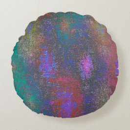 Färgämnen av mjukt skalat skinn, åldras fläckar rund kudde