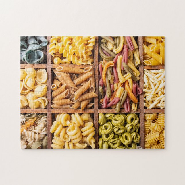 Färgämnen av Pasta Food Pussel (Horisontell)