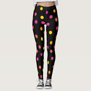 Färgämnen av polka dots leggings