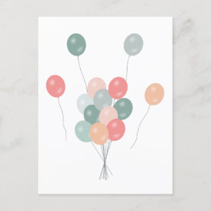 Färgämnen av typen Pastel Party Helg Vykort
