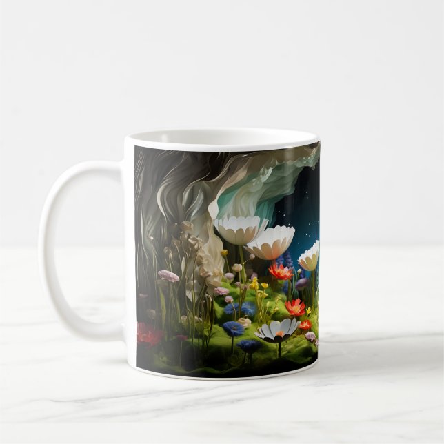 Färgämnen av Wildblommor Kaffemugg (Vänster)