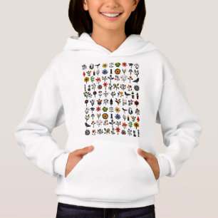 Färgämnen, blommigt och fåglar t shirt