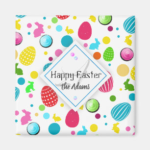 Färgämnen, bunnier, Muffinsar Monogram Magnet