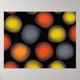 Färgämnen, coola, modern, trendig blommans abstrak poster