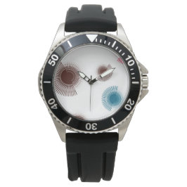 Färgämnen, coola, trender stadspenseldrag cirklar armbandsur