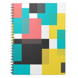 Färgämnen, coola, trendig, konst för stadsgeometri anteckningsbok