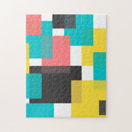 Färgämnen, coola, trendig, konst för stadsgeometri pussel