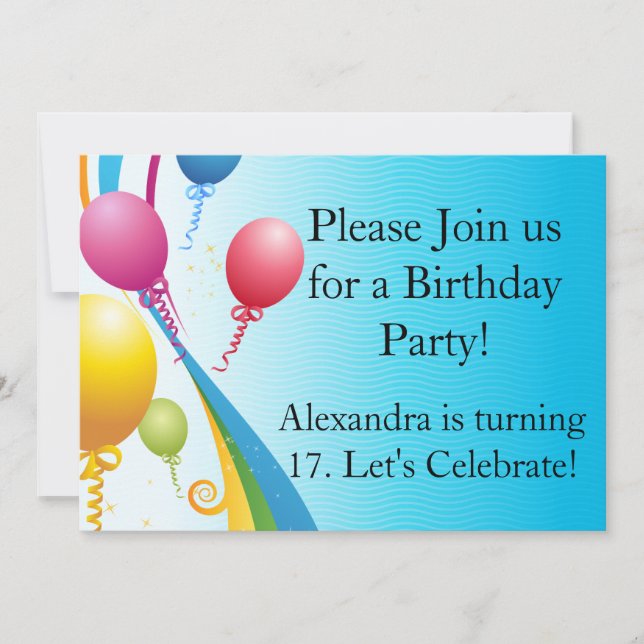 Färgämnen | Curly Rosett band Inbjudningar (Framsida)