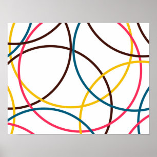 Färgämnen, enkel modern coola, trendig i städerna poster