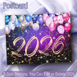 Färgämnen Festive Confetti Gott nytt år Helg Vykort