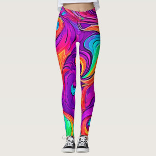 Färgämnen: Flowy Mönster Leggings