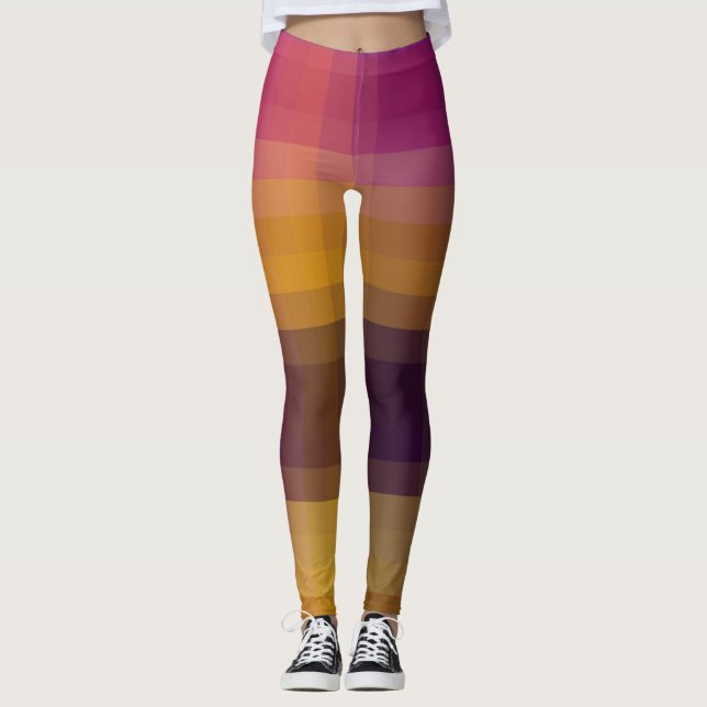 Färgämnen för Abstrakt Leggings (Framsida)