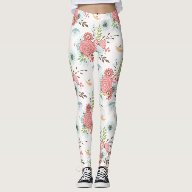 Färgämnen för Blommigt Leggings (Framsida)