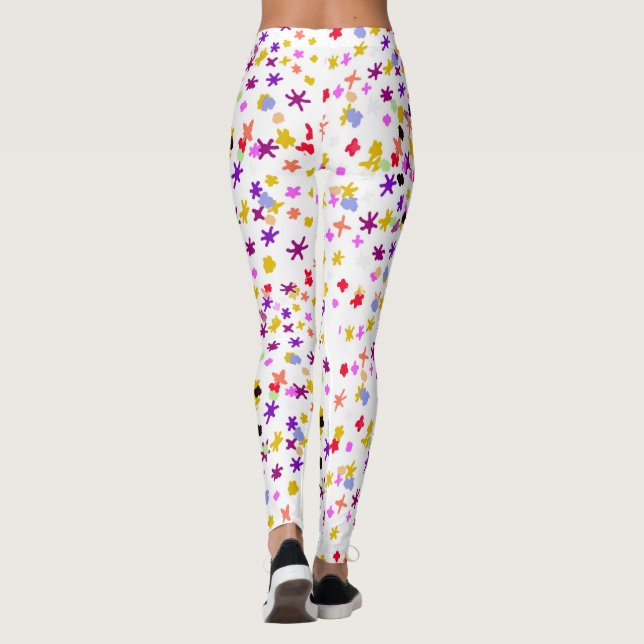 Färgämnen för Blommigt Leggings (Baksida)